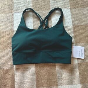 Lululemon NEW longline sports bra, size 4, teal, new with tags